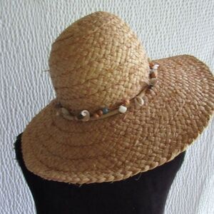 Womens Soft Straw Raffia Woven Hat